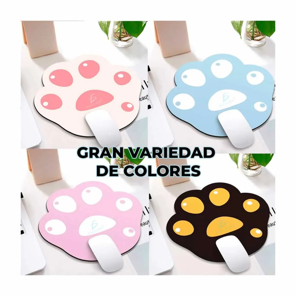 Mouse pad ergonómico antiderrapante en forma de huella sm.06