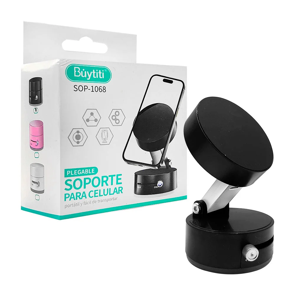 1pza Soporte plegable para teléfonos buytiti, redondo, con base magné…