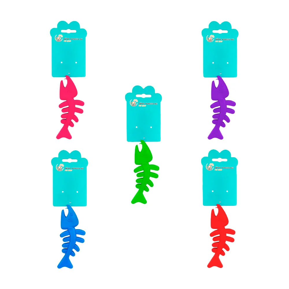 Mordedera de plástico con forma de pez, 12cm, colores surtidos / spm-…