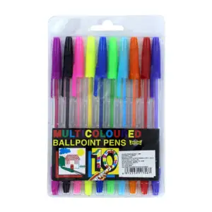 Paquete 10 pzas plumas de colores / multicoloured j007