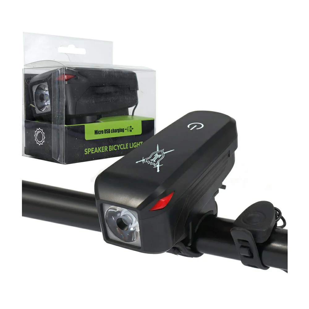 Lámpara led recargable con claxon para bicicleta, variedad de colores…