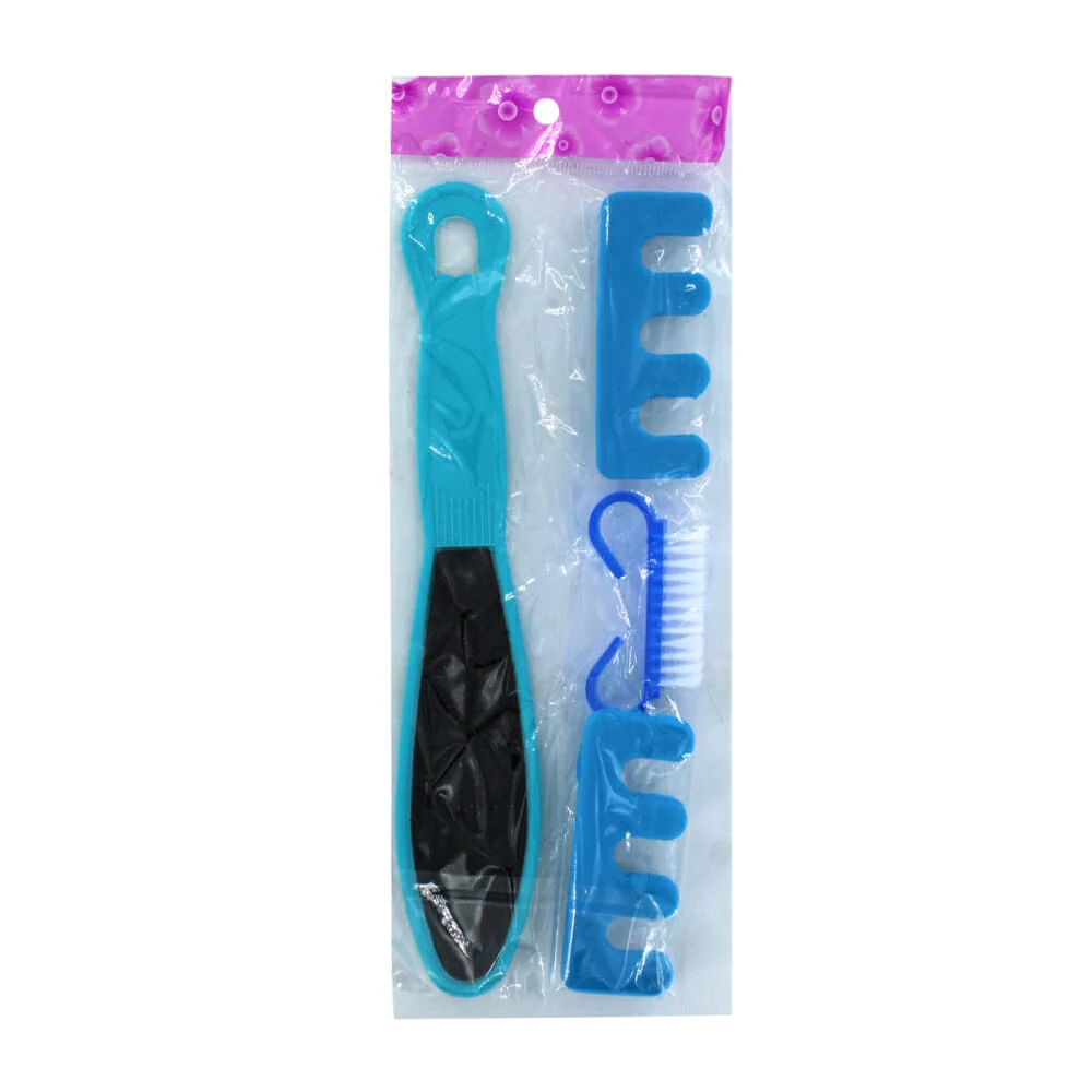 Set 4 piezas de pedicura con 2 separadores de dedos, cepillo limpiado…