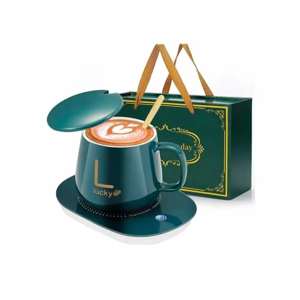 Taza eléctrica de cerámica lucky  con diseño estampado de constelacio…