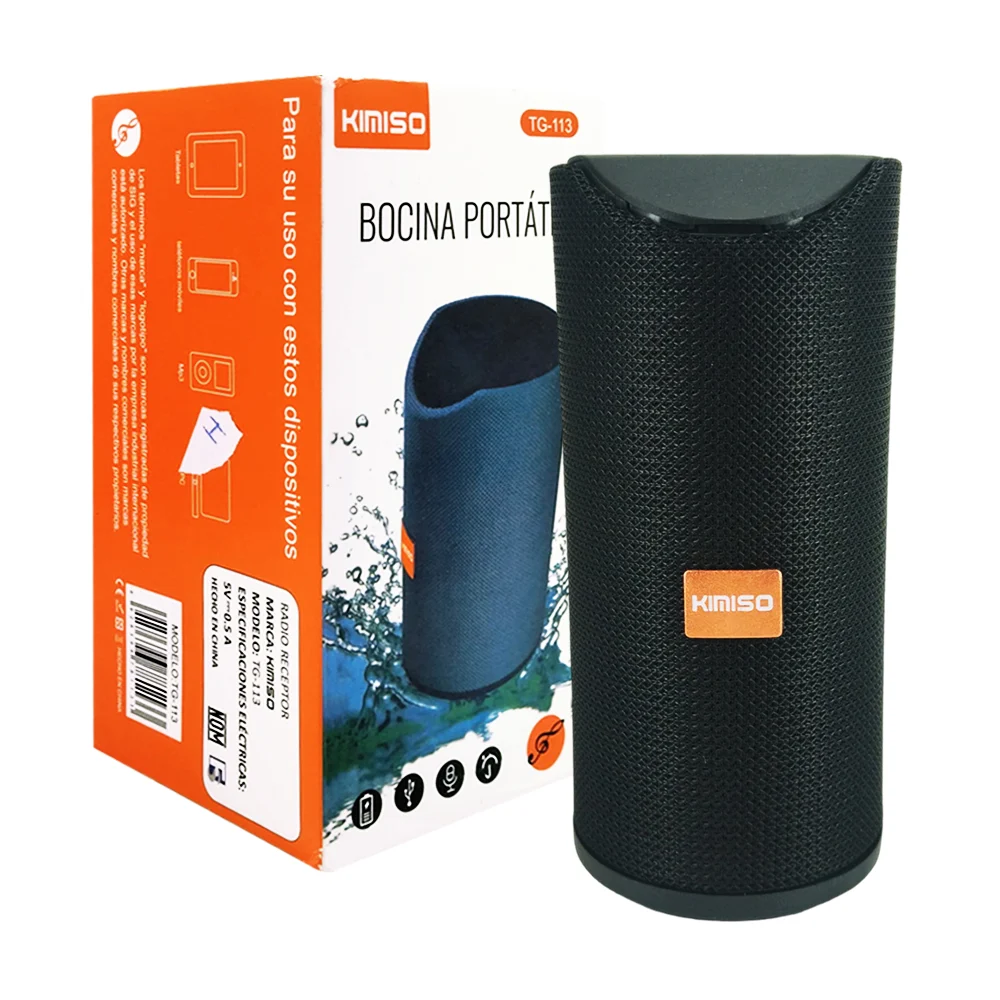 Bocina bluetooth portable en forma de cilíndro, variedad de colores /…