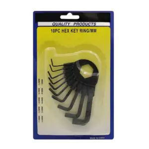 10 Llaves allen metálicas de diferentes medidas / ti35657 / tl35657