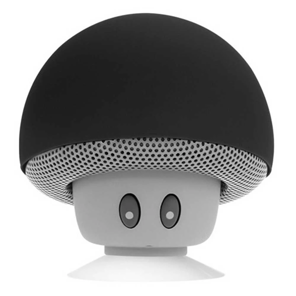 Mini bocina bluetooth en forma de hongo con ventosa, variedad de colo…