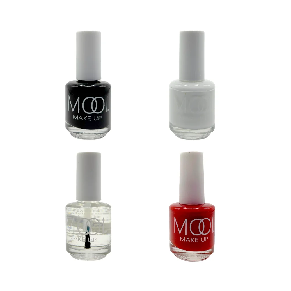 Esmalte en color liso o transparente para uñas, variedad de colores