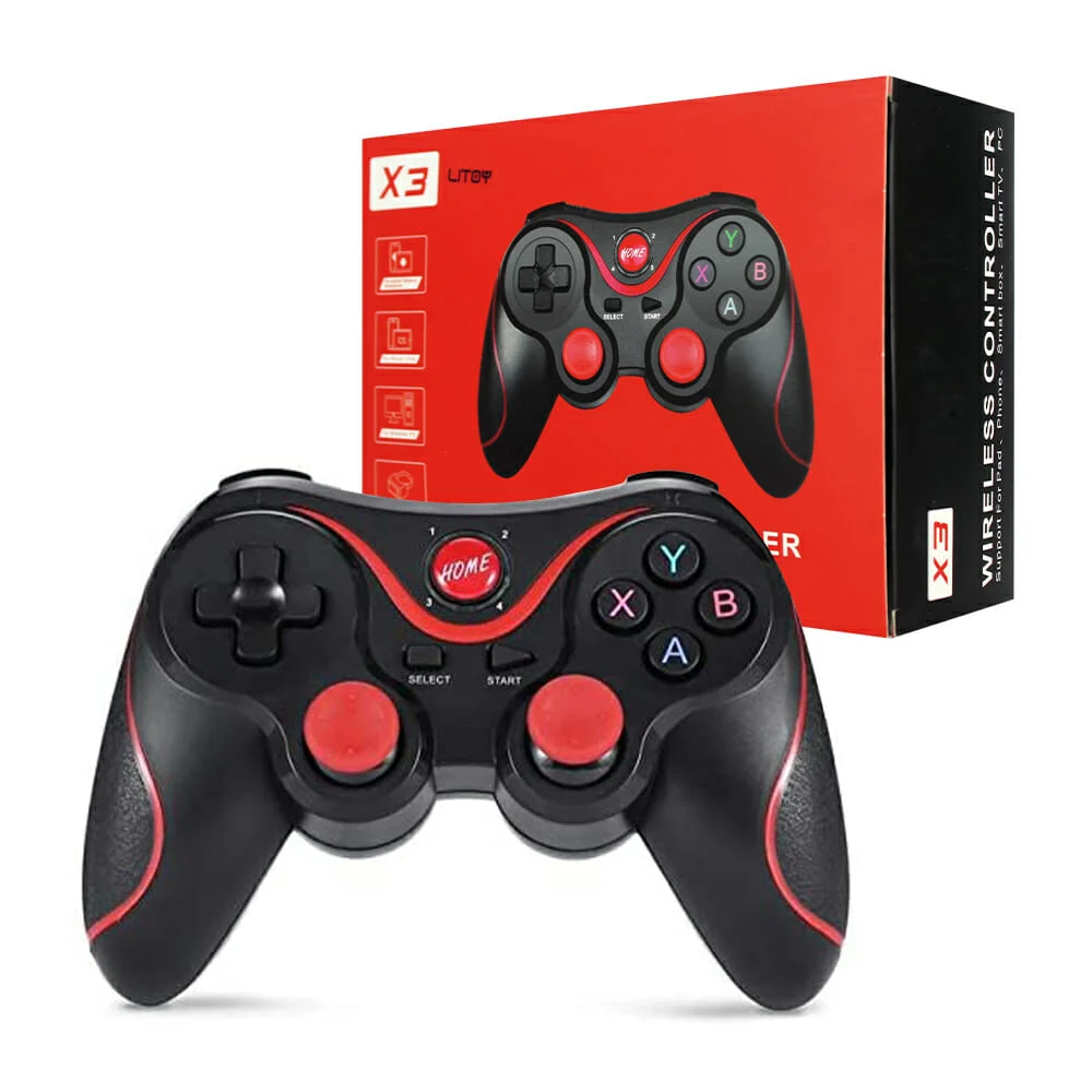 Control de juegos inalámbrico universal x3 con conexión bluetooth y d…
