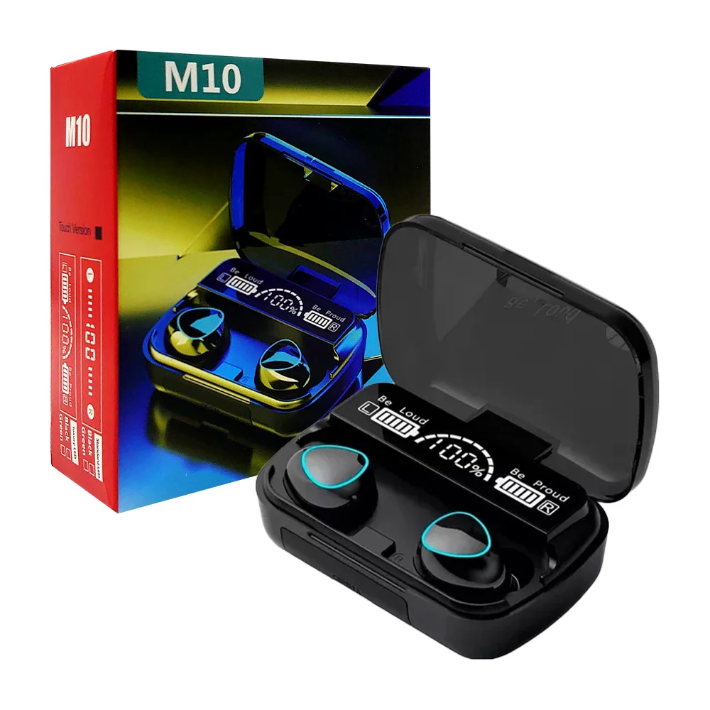 Audífonos inalámbricos bluetooth 5.3 con estuche de carga indicador d…