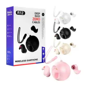 Audifonos inalambricos con estuche de cargar circular, variedad de co…