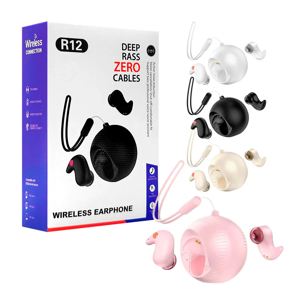 Audifonos inalambricos con estuche de cargar circular, variedad de co…