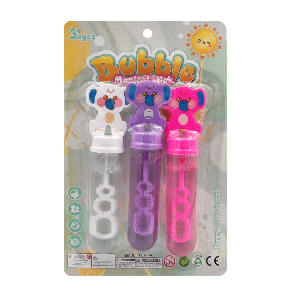 Blíster con 3 mini varas de burbujas con decoración de koala, color s…