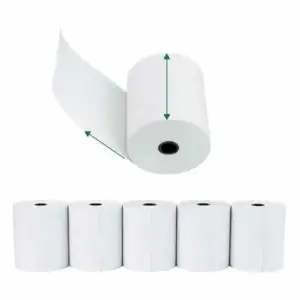 Paquete con 5 rollos de papel térmico para impresora 5.5x4cm / 611 / …