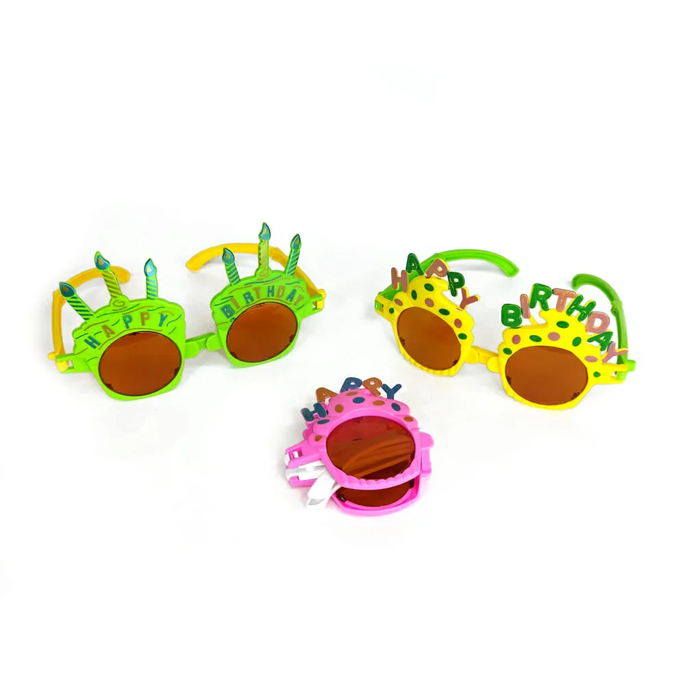1pza Lentes con diseño happy birthday, variedad de diseños tt233
