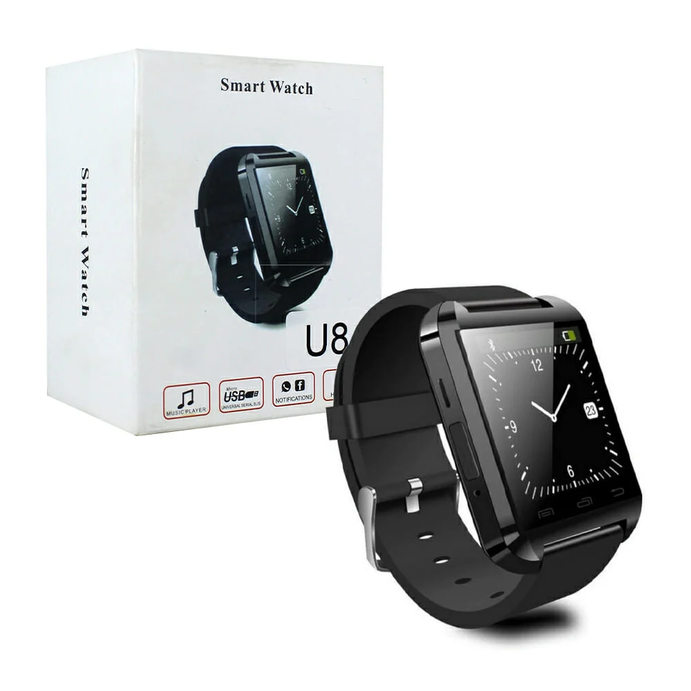 Smart watch con correa de plástico, variedad de colores / u8