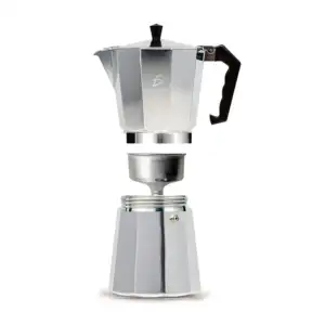 Cafetera italiana manual plateada italiana 500ml