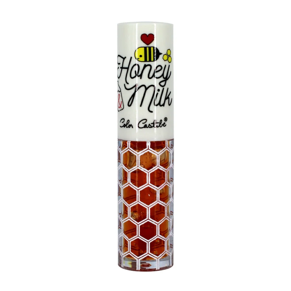 1pza Aceite para labios con extracto de leche y miel / color castibe …