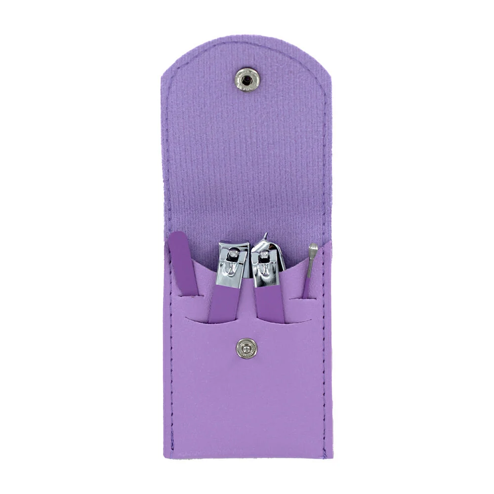 Estuche de broche con 2 cortauñas y 2 accesorios para manicure en uña…