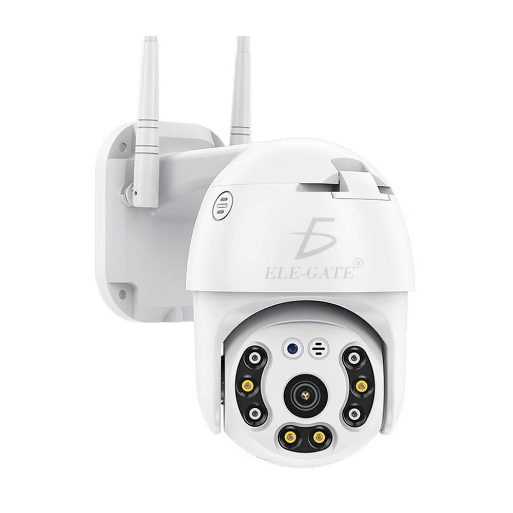 Cámara wifi inalámbrica ele-gate con protección ip66, ranura para sd …