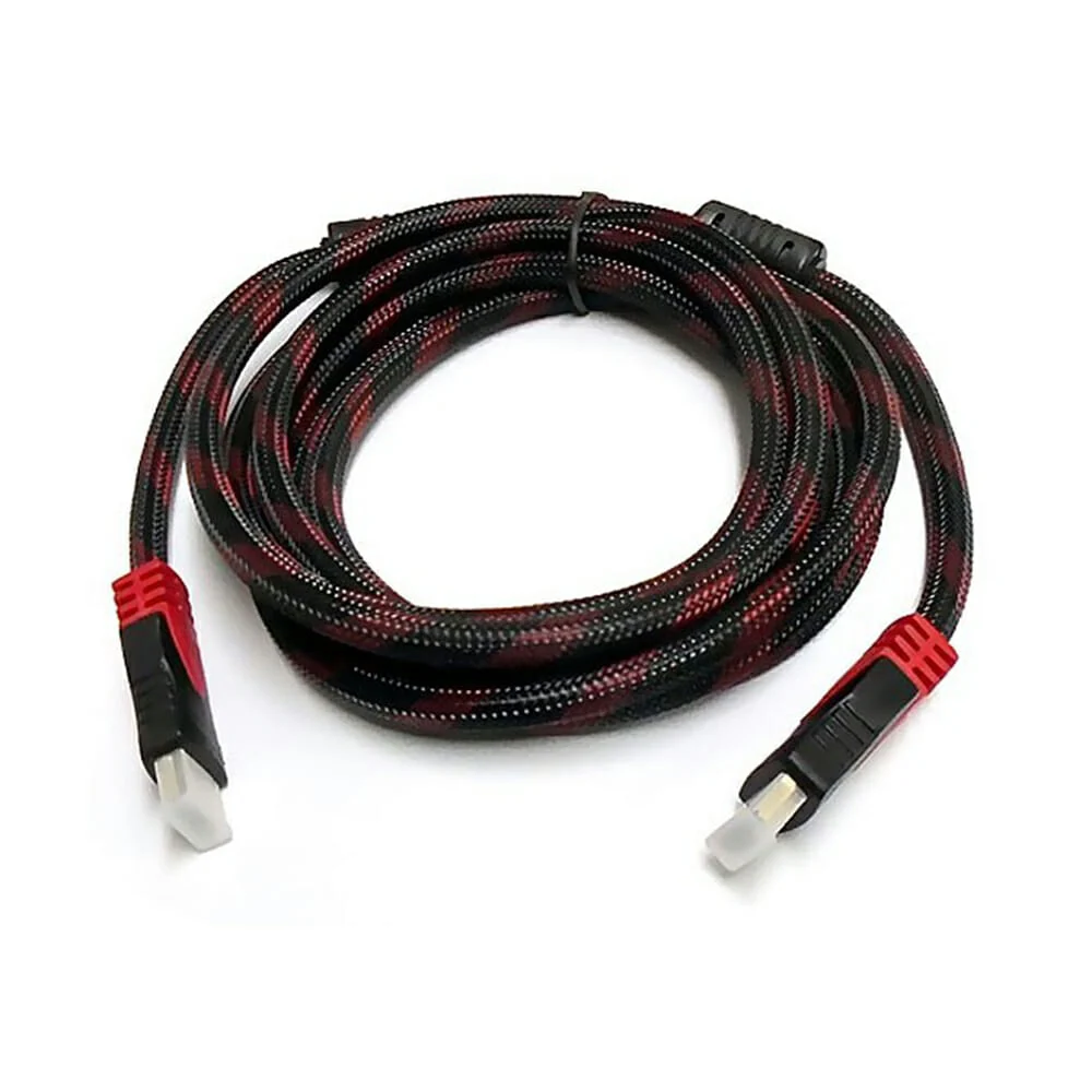 Cable hdmi mallado de 5 metros full hd para ps, xbox, laptop, pc o tv…