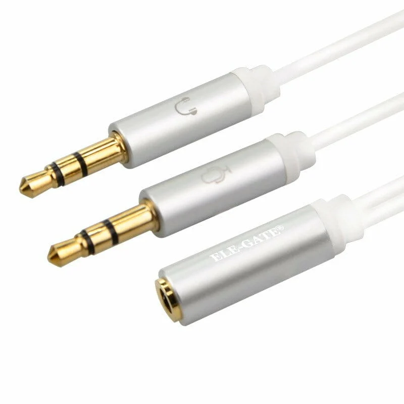 Cable adaptador auxilar 3.5 headset para diadema, celular y audÍfono …