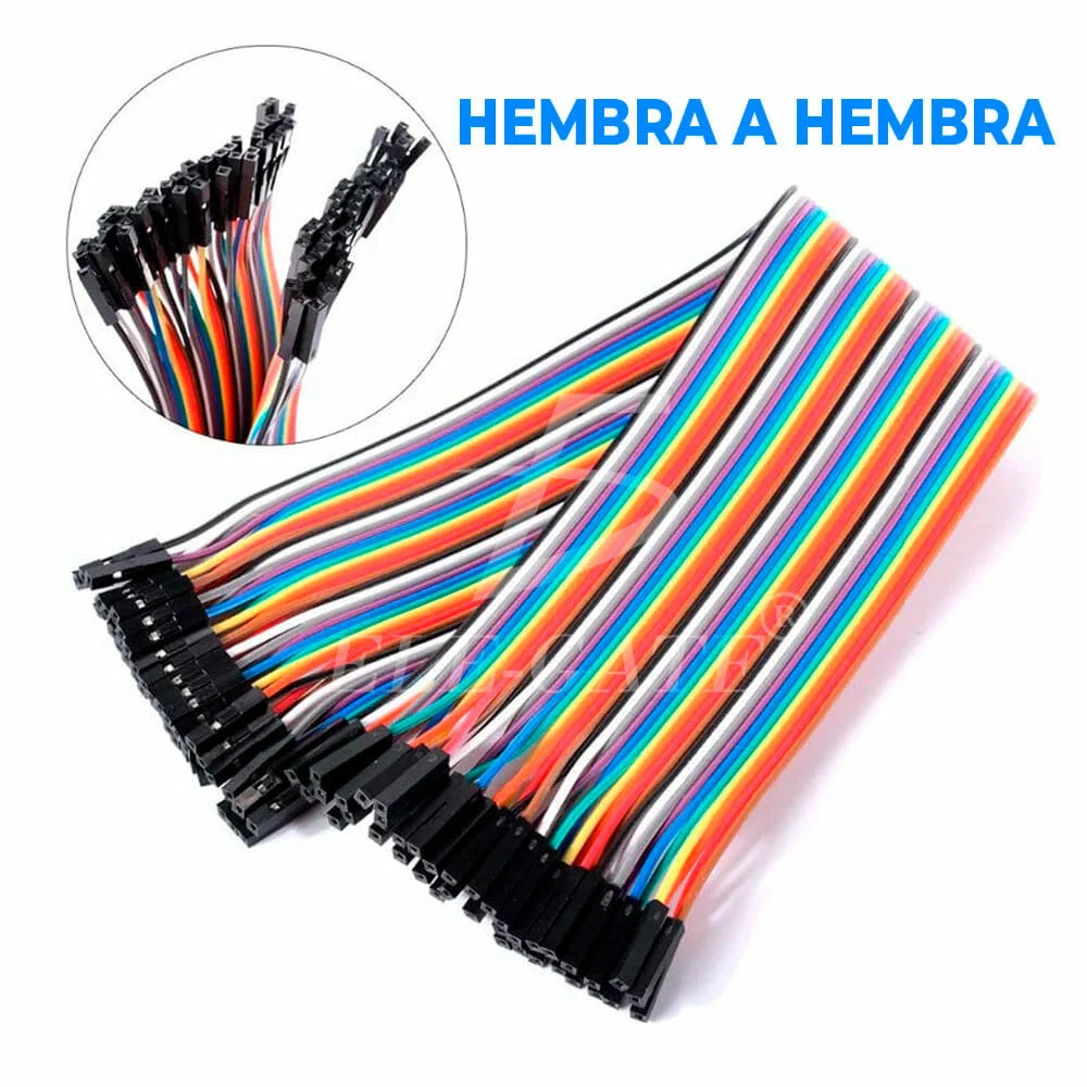 Paquete con 40 cables jumper ele-gate hembra a hembra para pruebas pr…