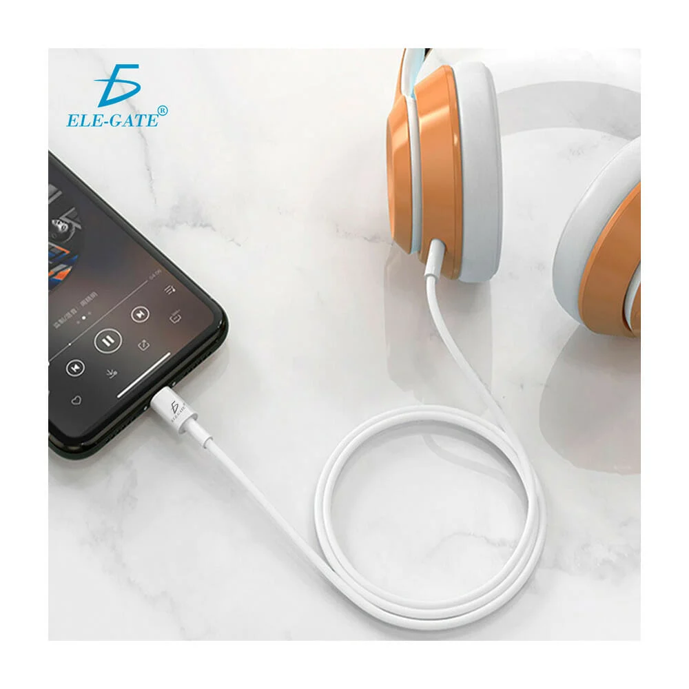 Cable auxiliar 3.5mm ele-gate de 1 metro con entrada tipo c para audi…