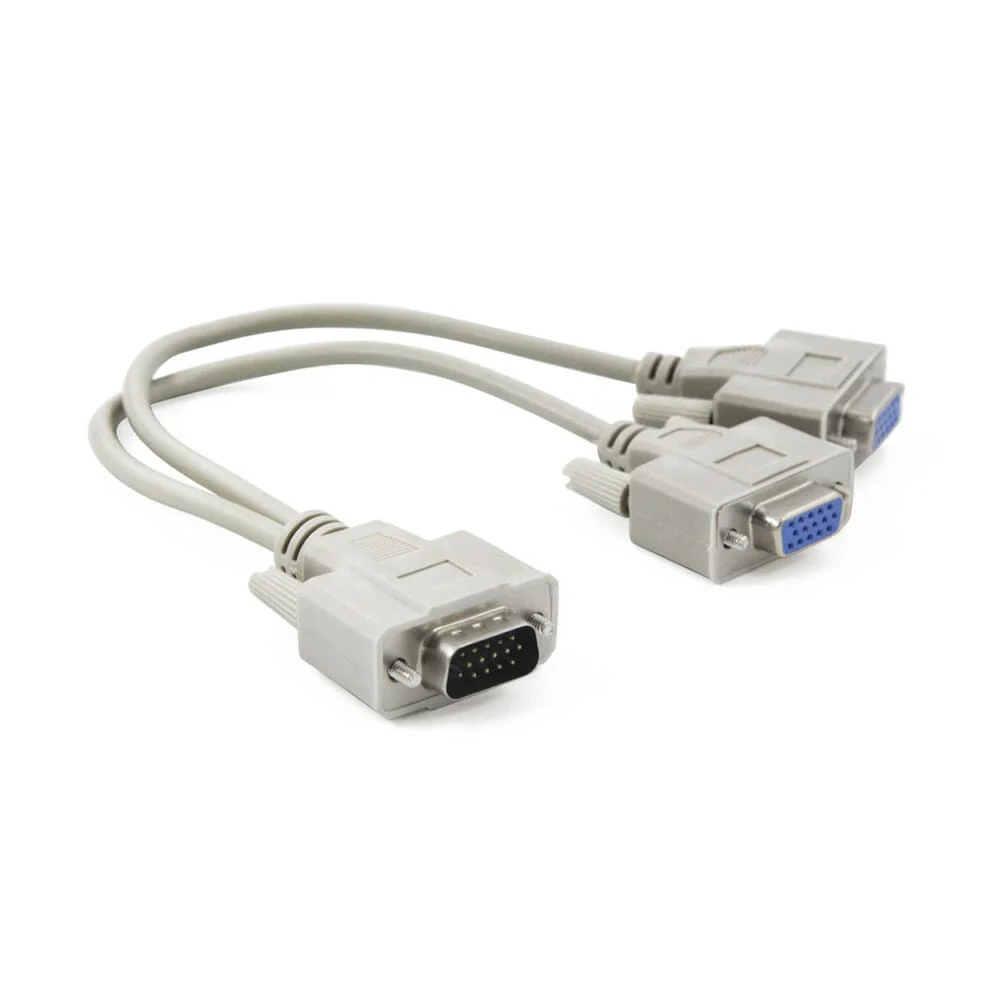 Cable Divisor Vga Video Splitter 2 Monitores A La Vez