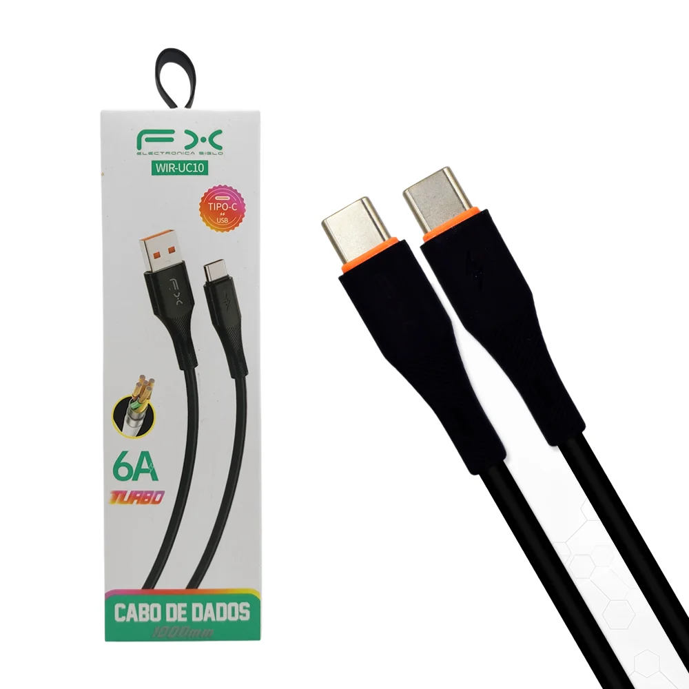 Cable de datos y carga fx usb - tipo c, 6a turbo, 1000mm / cabo de da…