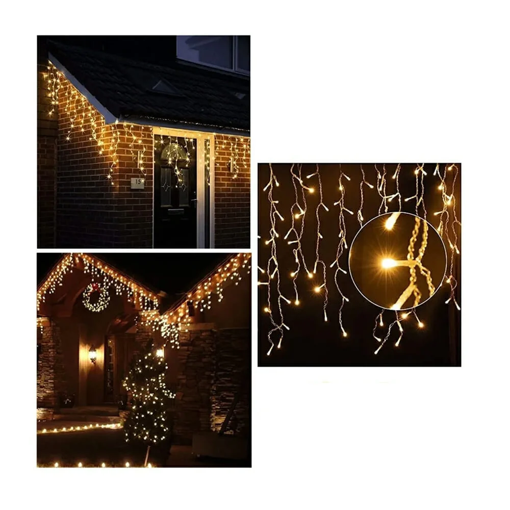Serie / cascada de luces navideñas 6w, variedad de colores / wsd-02