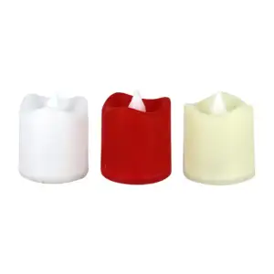 Vela led chica con luz cálida o blanca 4.5cm, variedad de colores / x…
