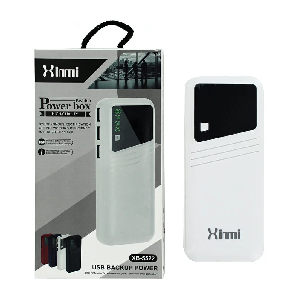 Power bank batería portátil xinmi con indicador de batería, 3 puertos…