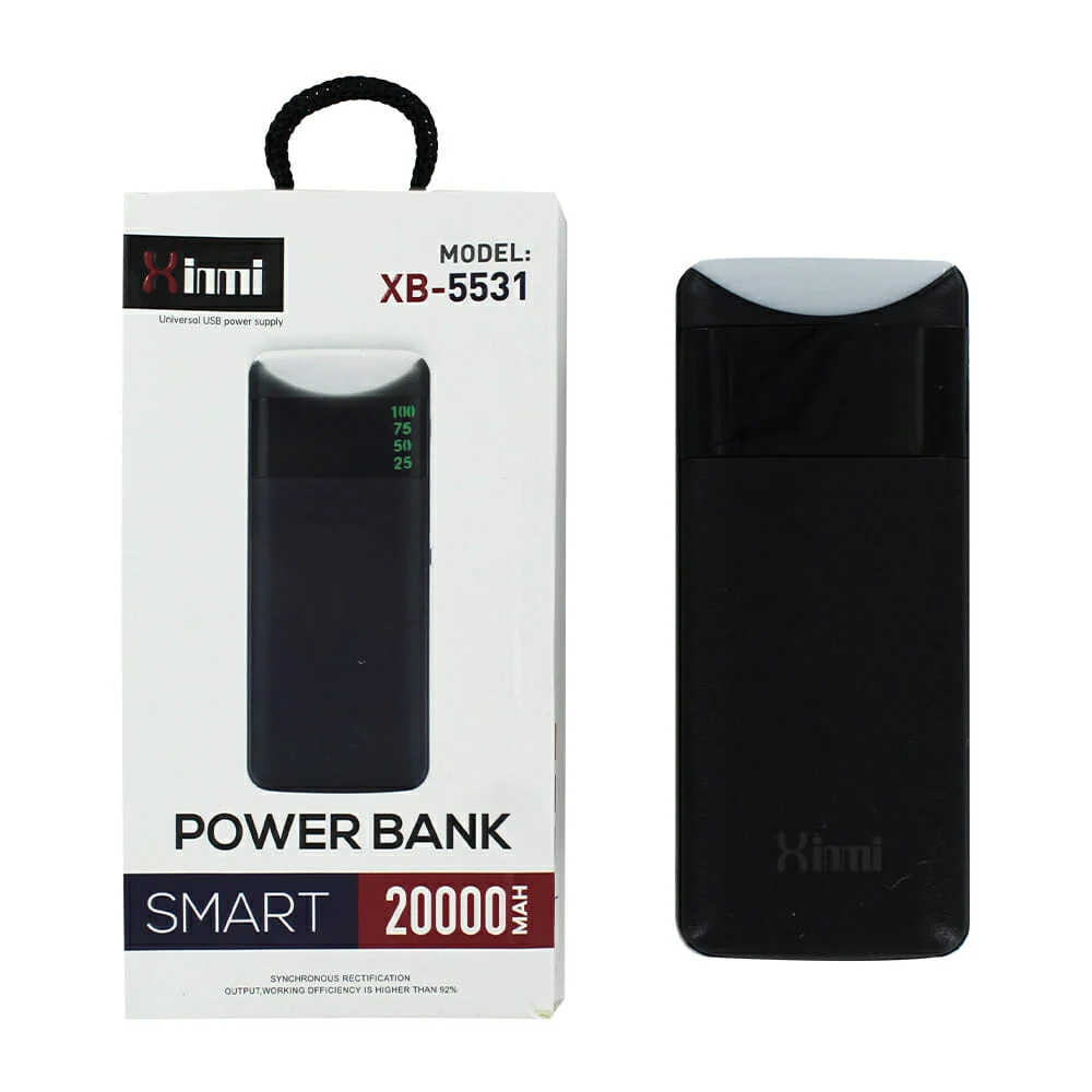 Power bank batería portátil xinmi con indicador de batería, 2 puertos…