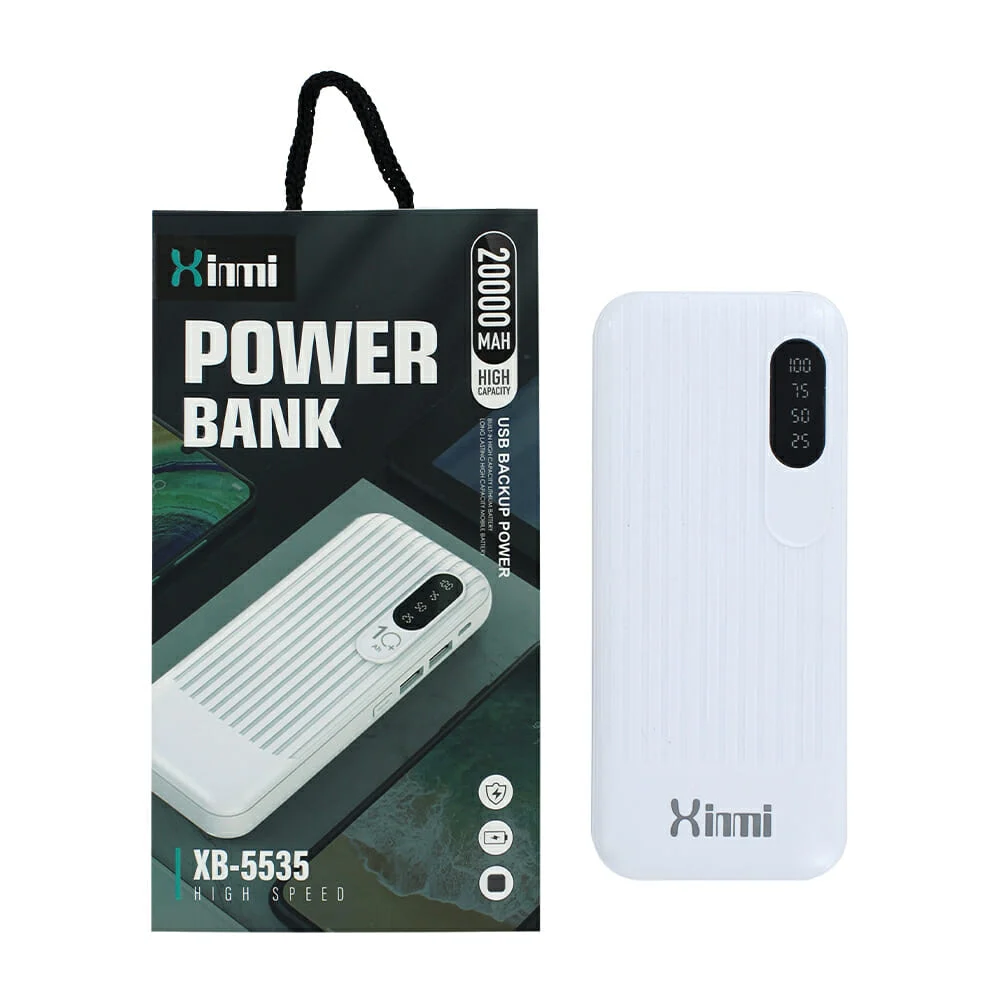 Power bank batería portátil xinmi con indicador de batería, 2 puertos…