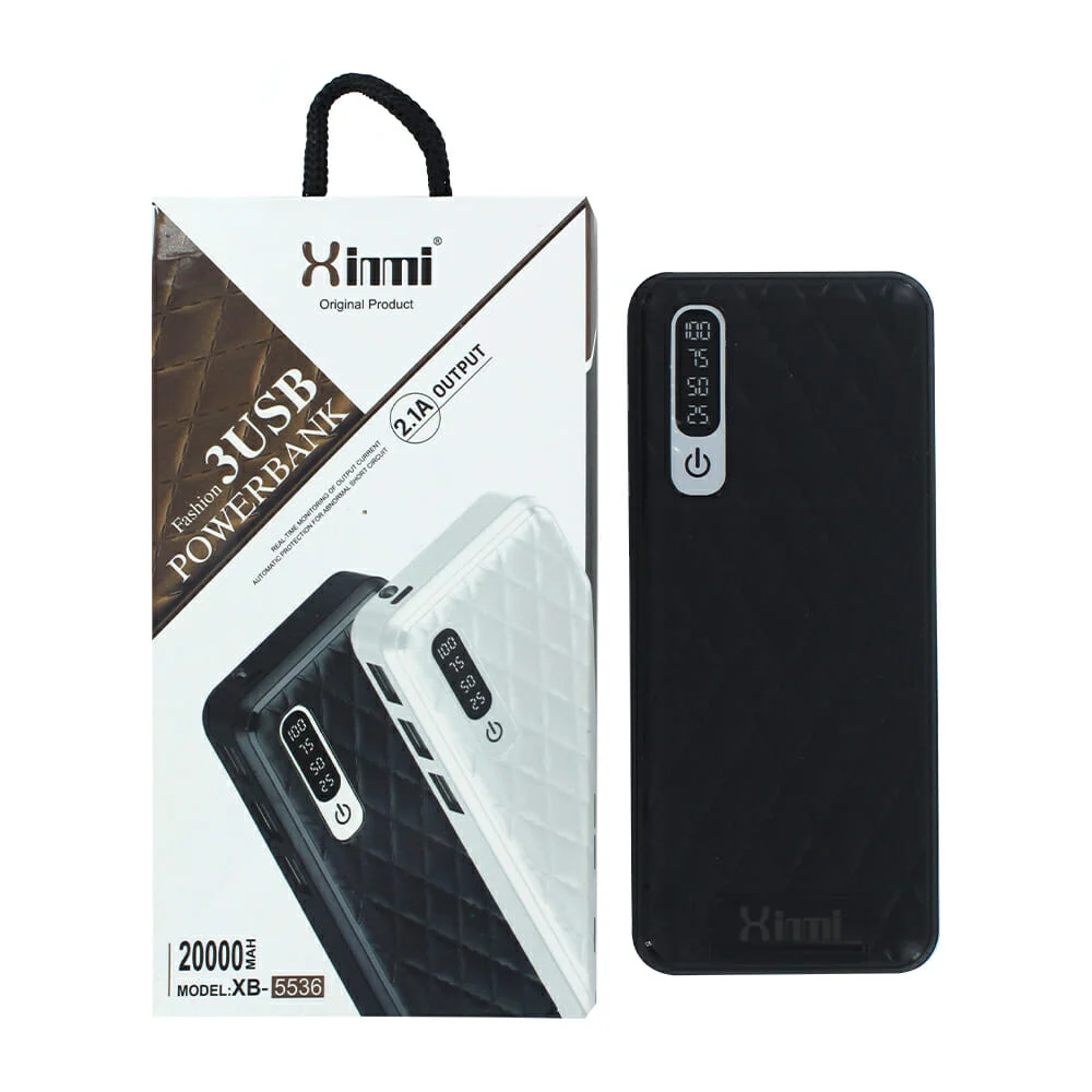 Power bank / batería portátil con pantalla indicadora de batería y 3 …