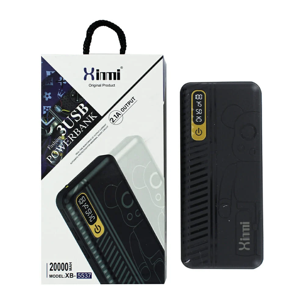 Power bank batería portátil xinmi con indicador de batería, 3 puertos…