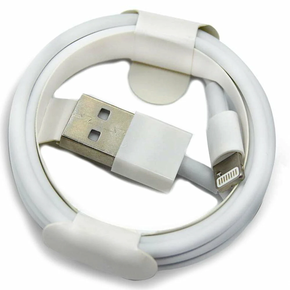 1pza Cable usb blanco con entrada iphone lightning para transferencia…