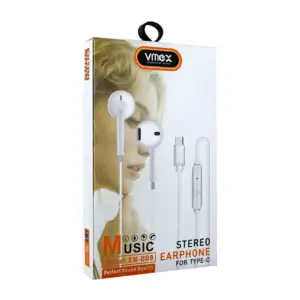 Audífonos tipo earphones alámbricos vmex, con control de llamada, mic…