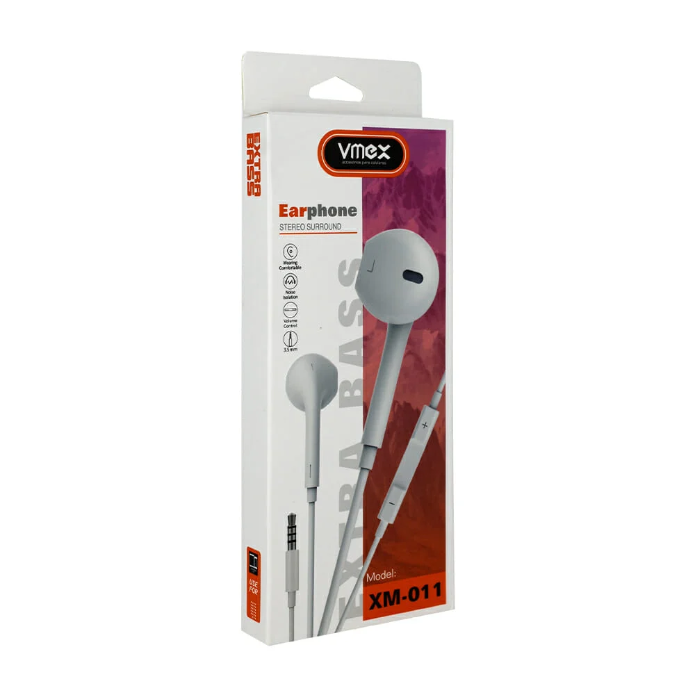 Audífonos alámbricos tipo earphones con control de volumen y entrada …