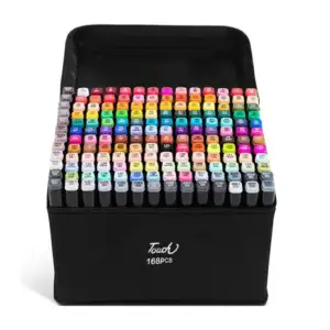 Estuche con 168 marcadores plumones touch youch con doble punta de co…