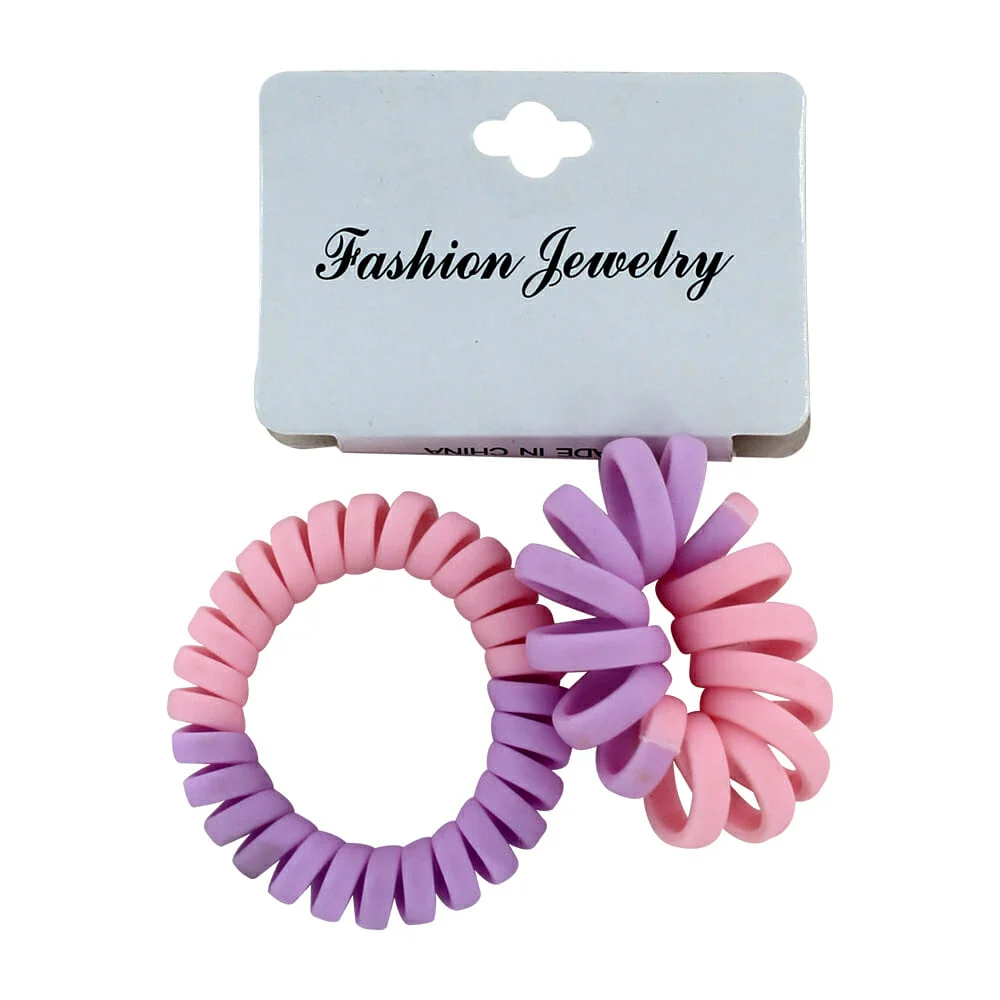 Paquete con 2 donas ligas en espiral con diferentes forma, variedad d…