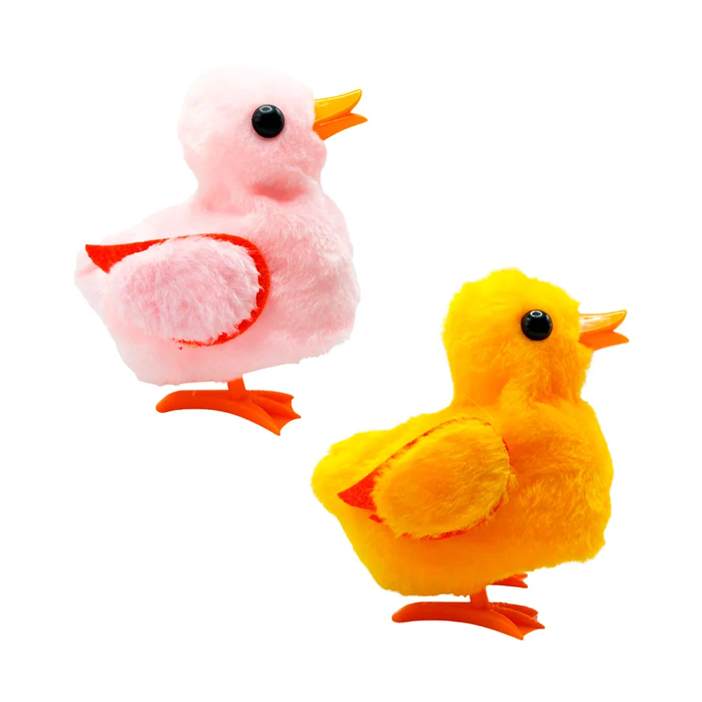 Juguete con forma de pato, textura afelpada, función mecánica, varied…