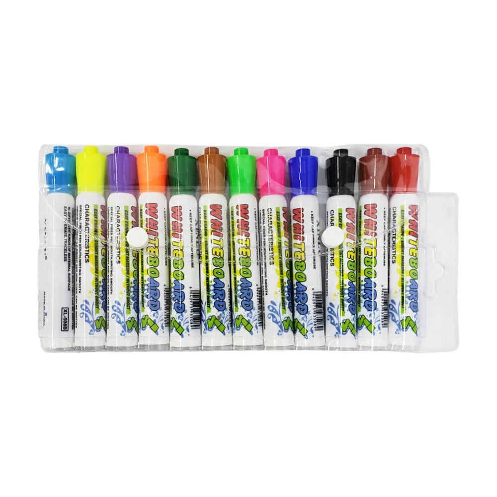 Paquete de 12 marcadores xinlu de colores a base de agua / xl-508b / …