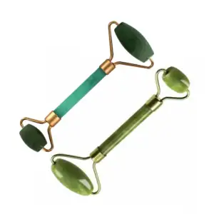 1pza Rodillo masajeador facial jade ys-01 / jade massage roller / r69…