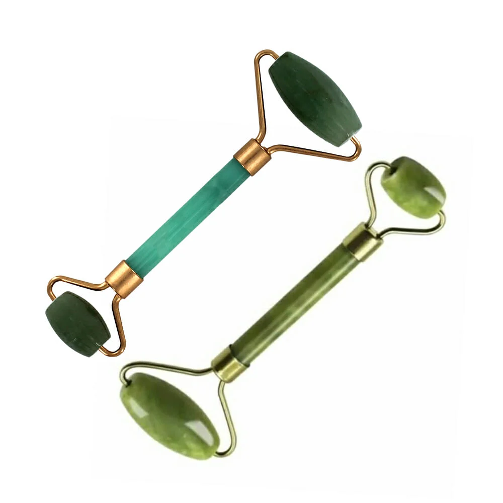 1pza Rodillo masajeador facial jade ys-01 / jade massage roller / r69…