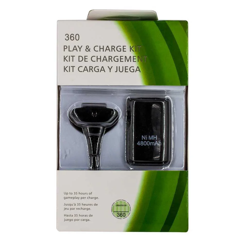 Carga y  juega 4800mah para control de xbox 360, variedad de colores …