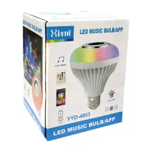 Foco bocina xinmi bluetooth con luz rgb y control remoto / snd-1701