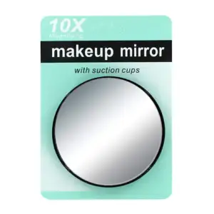 Mini espejo de maquillaje con chupón adherible + aumento x10 zb-0068