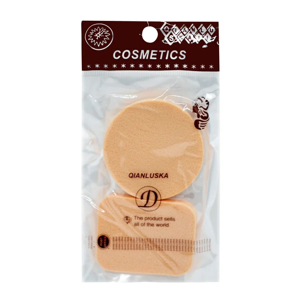Blíster con 2 esponjas para maquillaje / cosmetics zb-0160 / g3265