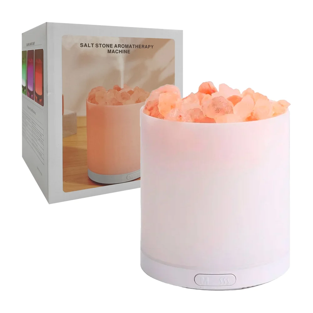 Humidificador de aromaterapia cilíndrico con sales, luces y capacidad…